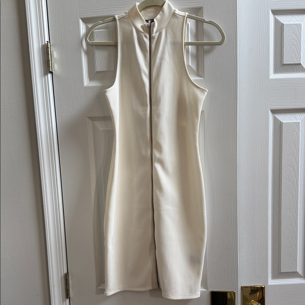 Express Cream Mini Dress